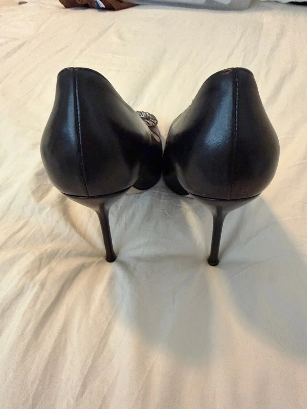 Gucci Black Leather Dionysus Square Toe - Size 38 - Brand New no box